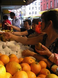 Mom Shopping in Chinatown